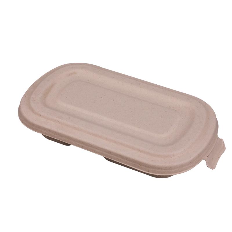 750 ml biologicky odbúrateľná bagasa z cukrovej trstiny 2 priehradkové nádoby